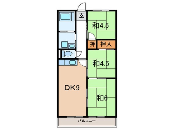 石坂マンションの物件間取画像